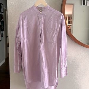 Alex Mill shirt tunic button down lavender XS (will fit S or M) NWOT